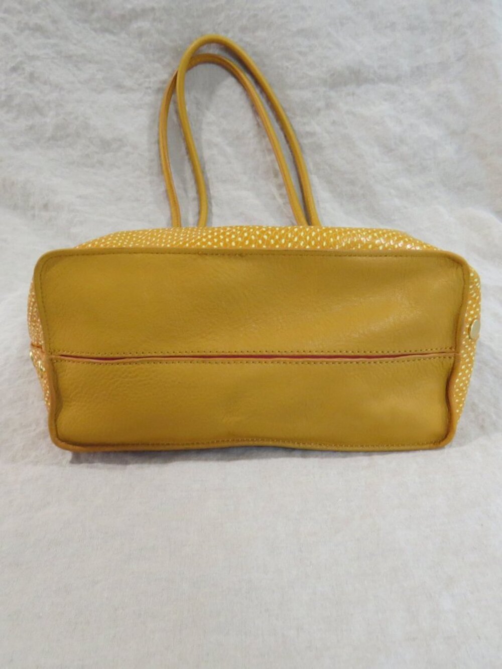Hammitt Oliver Embossed Leather Tote Bag Yellow Golden Stud Detail, Dust Bag - Picture 7 of 16